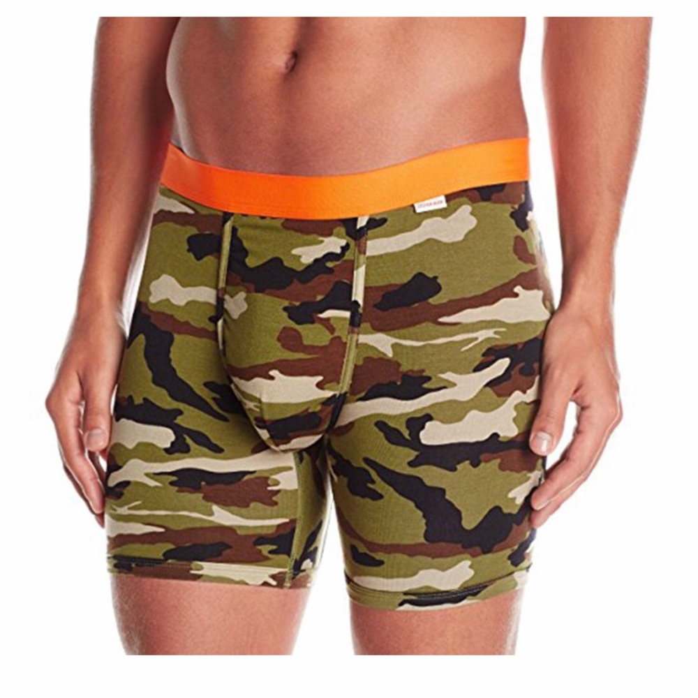 Men’s boxer briefs XL camo/ orange